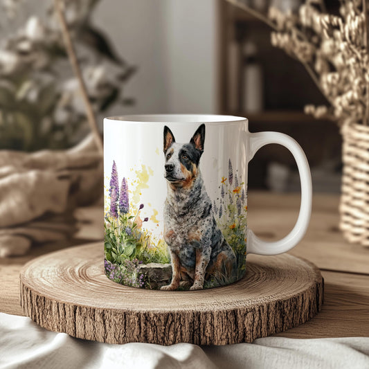 Australian Cattle Dog Ceramic 11oz Mug: Handmade Dog Lover Gift
