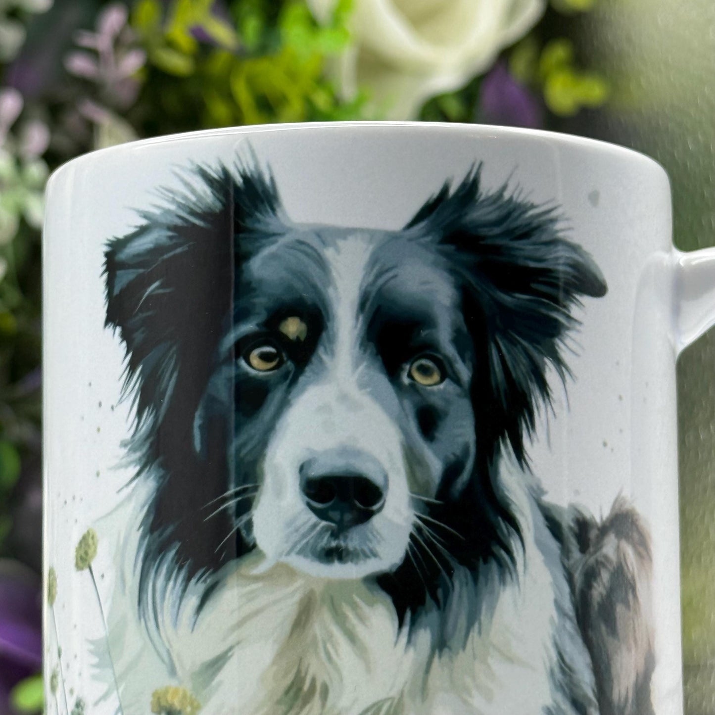 Border Collie Ceramic Dog Mug: Unique Pet Lover Gift