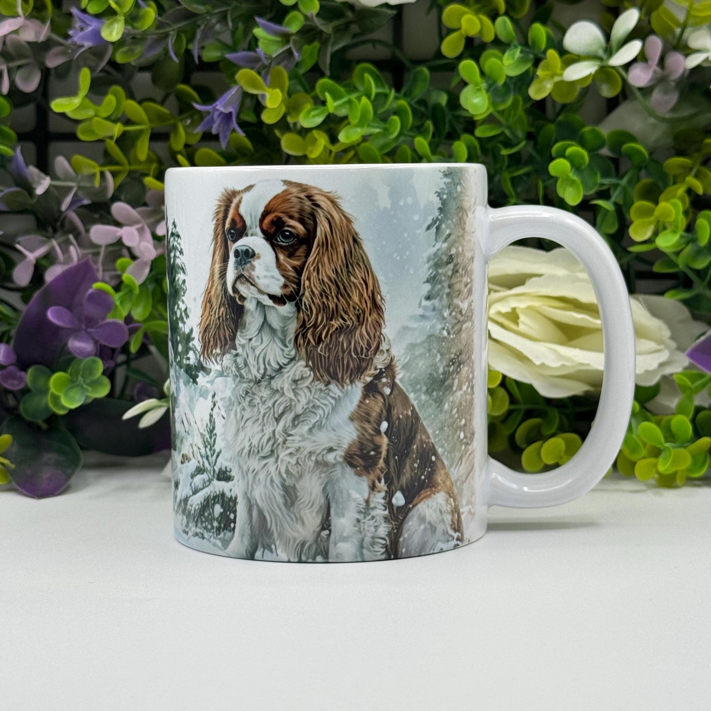 Cavalier King Charles Spaniel Blenheim 11oz Mug: Handmade Dog Lover Gift