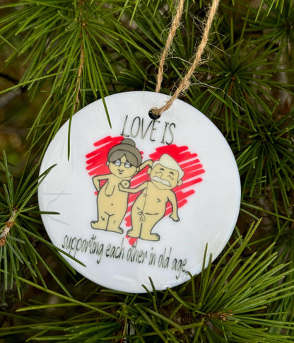 Couple Humour Ornament: Sentimental Keepsake Gift