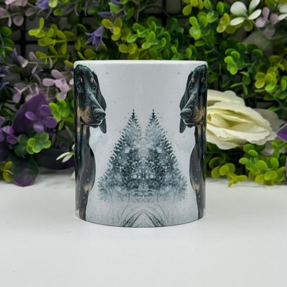 Dachshund Winter Snow 11oz Ceramic Dog Mug